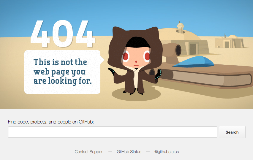 github - сторінка 404
