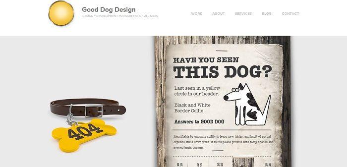 good dog design - сторінка 404
