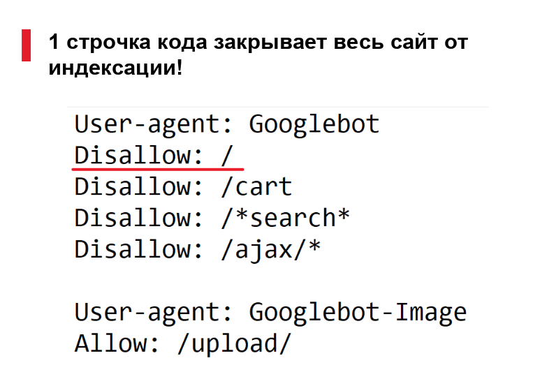 ошибка в robots.txt