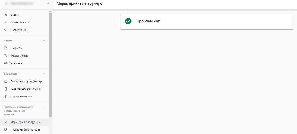 меры, принятые вручную (manual actions)