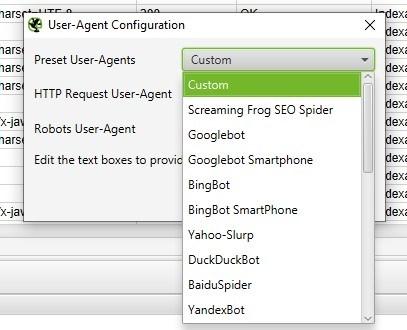 как сканировать, используя другой пользовательский агент (user-agent)