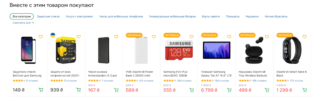 сопутствующие товары