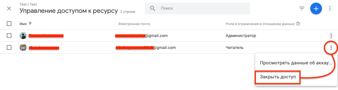 Як скинути права у Google Аналітиці