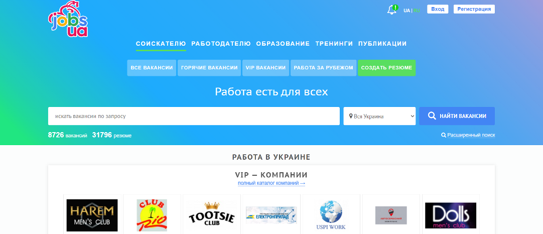 Кейс seo-продвижения сайта поиска работы Jobs.ua