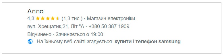 Пример разметки товарных карточек