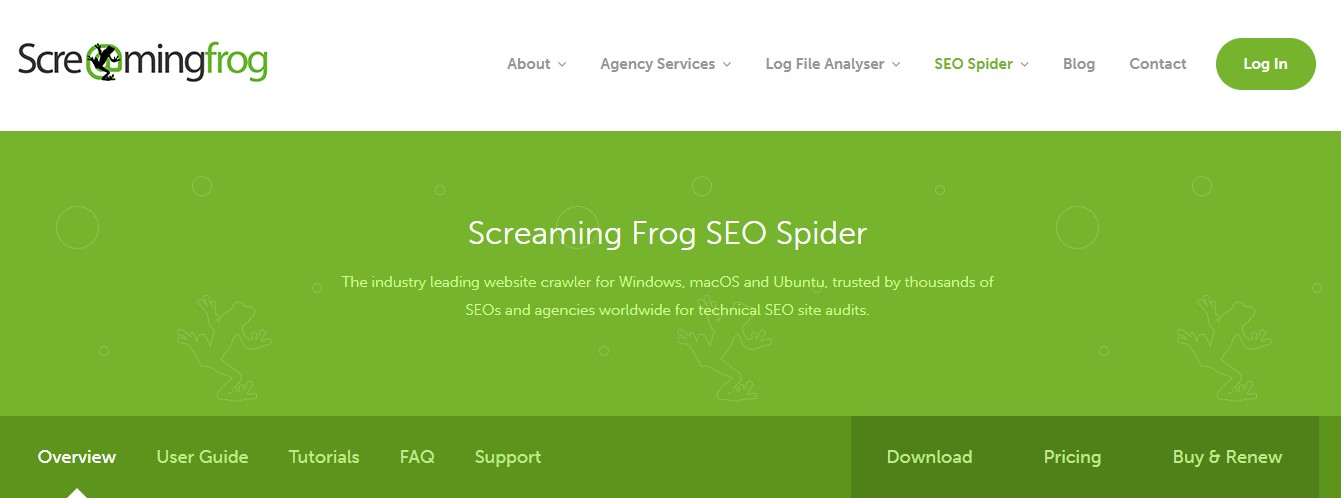 Screaming Frog SEO Spider Tool
