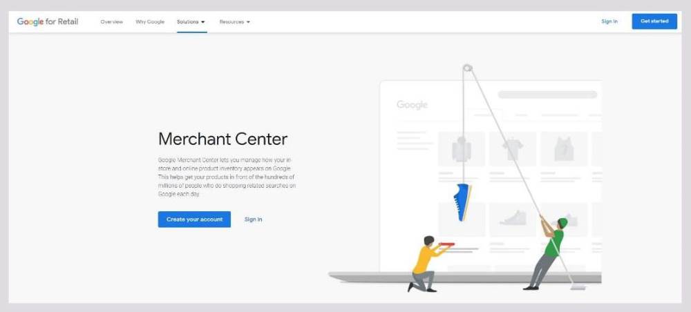 настройка товарных объявлений Google