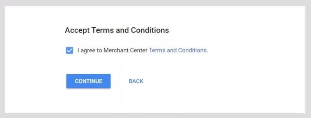 принимаете пользовательские условия в google shopping